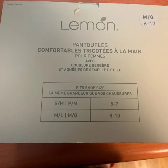 Lemon Women's Hand Knit Slippers - Cream - Picture 5 of 9